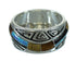 Water Wave Silver Multicolor Southwest Ring Size 7 YX75375